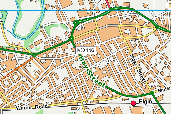 IV30 1NG map - OS VectorMap District (Ordnance Survey) IV30 1NG map - OS VectorMap District (Ordnance Survey)