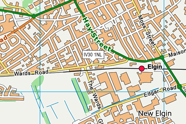 IV30 1NL map - OS VectorMap District (Ordnance Survey) IV30 1NL map - OS VectorMap District (Ordnance Survey)