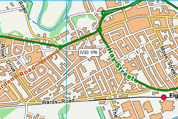 IV30 1PA map - OS VectorMap District (Ordnance Survey) IV30 1PA map - OS VectorMap District (Ordnance Survey)