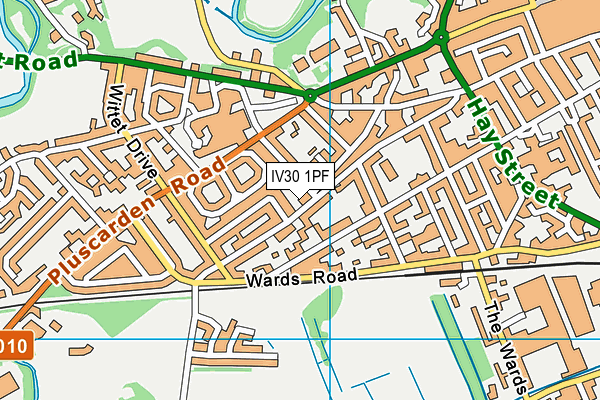 IV30 1PF map - OS VectorMap District (Ordnance Survey) IV30 1PF map - OS VectorMap District (Ordnance Survey)
