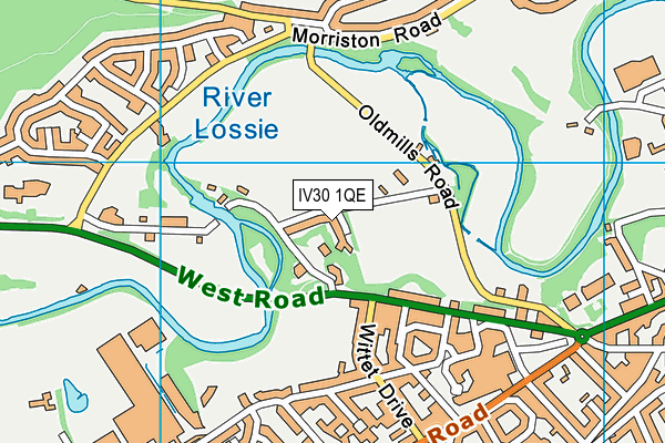 IV30 1QE map - OS VectorMap District (Ordnance Survey) IV30 1QE map - OS VectorMap District (Ordnance Survey)