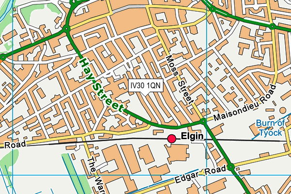 IV30 1QN map - OS VectorMap District (Ordnance Survey)