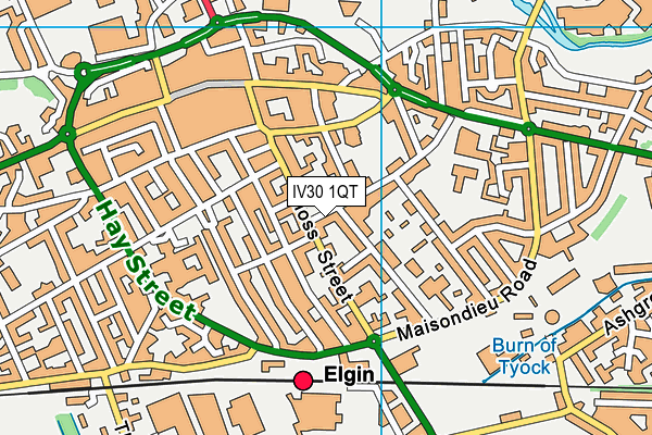 IV30 1QT map - OS VectorMap District (Ordnance Survey) IV30 1QT map - OS VectorMap District (Ordnance Survey)