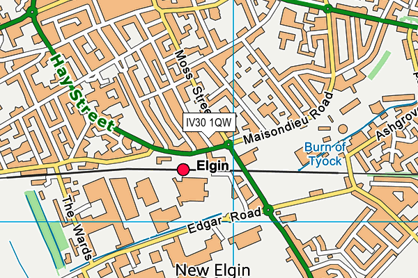 IV30 1QW map - OS VectorMap District (Ordnance Survey) IV30 1QW map - OS VectorMap District (Ordnance Survey)