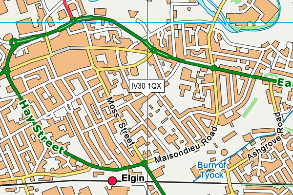 IV30 1QX map - OS VectorMap District (Ordnance Survey) IV30 1QX map - OS VectorMap District (Ordnance Survey)