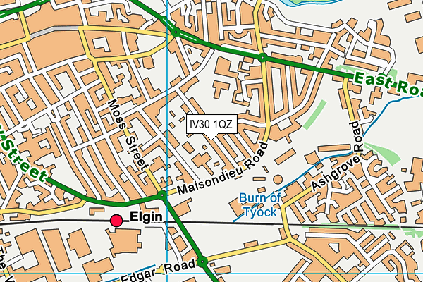 IV30 1QZ map - OS VectorMap District (Ordnance Survey) IV30 1QZ map - OS VectorMap District (Ordnance Survey)