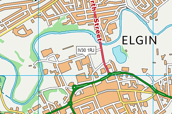 IV30 1RJ map - OS VectorMap District (Ordnance Survey)