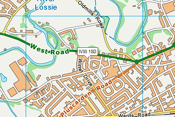 IV30 1SD map - OS VectorMap District (Ordnance Survey) IV30 1SD map - OS VectorMap District (Ordnance Survey)