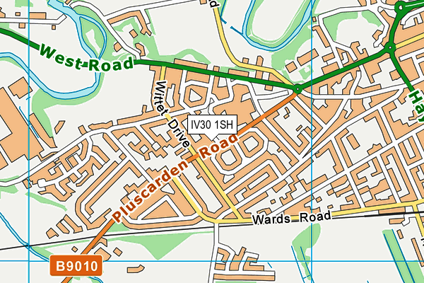 IV30 1SH map - OS VectorMap District (Ordnance Survey) IV30 1SH map - OS VectorMap District (Ordnance Survey)