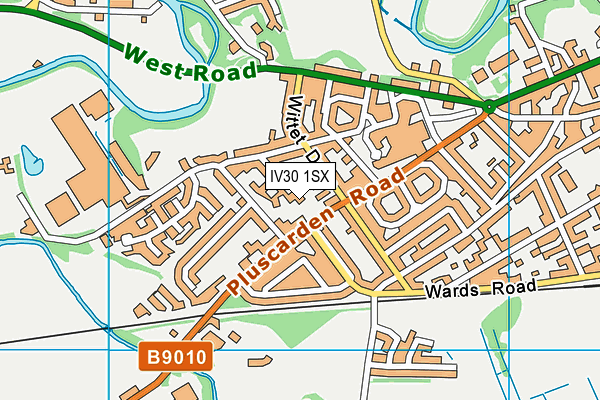 IV30 1SX map - OS VectorMap District (Ordnance Survey) IV30 1SX map - OS VectorMap District (Ordnance Survey)