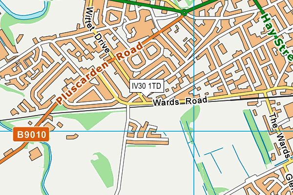 IV30 1TD map - OS VectorMap District (Ordnance Survey) IV30 1TD map - OS VectorMap District (Ordnance Survey)