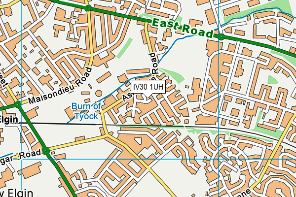 IV30 1UH map - OS VectorMap District (Ordnance Survey) IV30 1UH map - OS VectorMap District (Ordnance Survey)