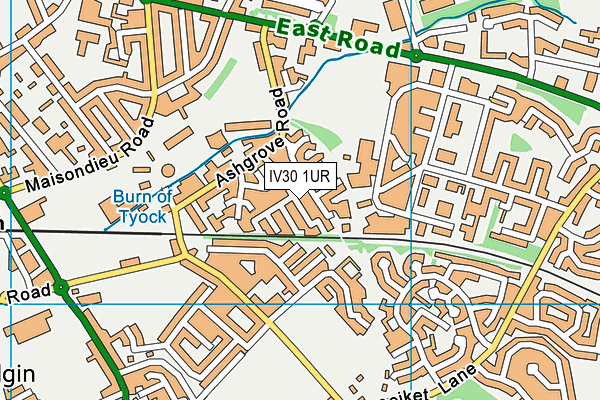 IV30 1UR map - OS VectorMap District (Ordnance Survey) IV30 1UR map - OS VectorMap District (Ordnance Survey)