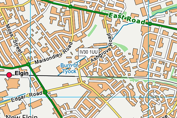 IV30 1UU map - OS VectorMap District (Ordnance Survey) IV30 1UU map - OS VectorMap District (Ordnance Survey)