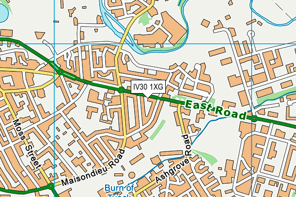IV30 1XG map - OS VectorMap District (Ordnance Survey) IV30 1XG map - OS VectorMap District (Ordnance Survey)