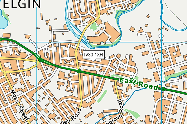 IV30 1XH map - OS VectorMap District (Ordnance Survey) IV30 1XH map - OS VectorMap District (Ordnance Survey)