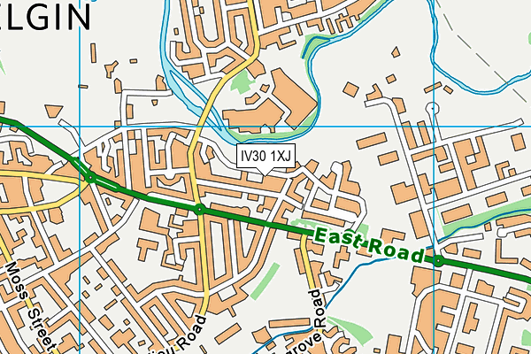 IV30 1XJ map - OS VectorMap District (Ordnance Survey) IV30 1XJ map - OS VectorMap District (Ordnance Survey)