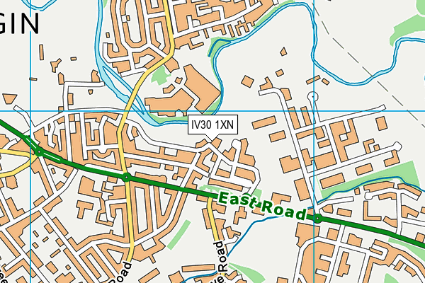 IV30 1XN map - OS VectorMap District (Ordnance Survey) IV30 1XN map - OS VectorMap District (Ordnance Survey)