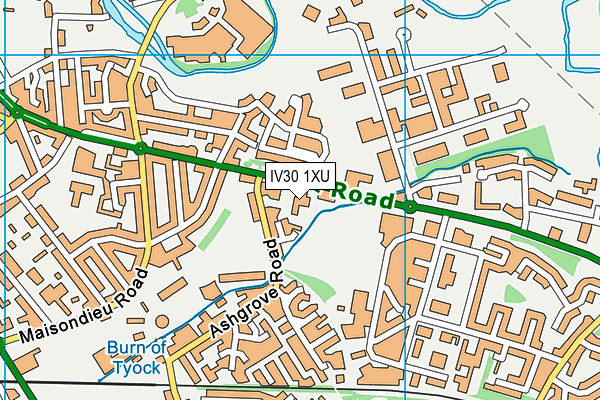 IV30 1XU map - OS VectorMap District (Ordnance Survey) IV30 1XU map - OS VectorMap District (Ordnance Survey)