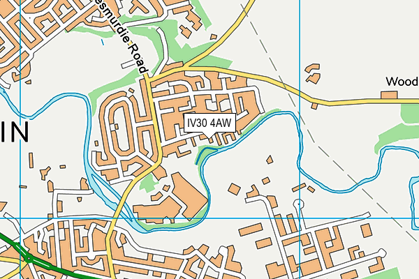 IV30 4AW map - OS VectorMap District (Ordnance Survey) IV30 4AW map - OS VectorMap District (Ordnance Survey)