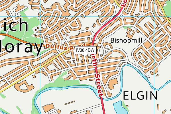 IV30 4DW map - OS VectorMap District (Ordnance Survey) IV30 4DW map - OS VectorMap District (Ordnance Survey)