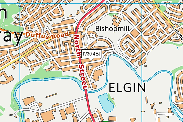 IV30 4EJ map - OS VectorMap District (Ordnance Survey) IV30 4EJ map - OS VectorMap District (Ordnance Survey)
