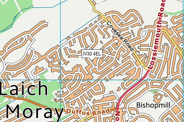 IV30 4EL map - OS VectorMap District (Ordnance Survey) IV30 4EL map - OS VectorMap District (Ordnance Survey)