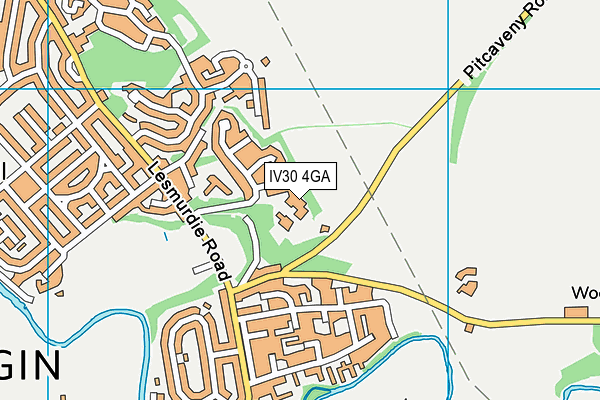 IV30 4GA map - OS VectorMap District (Ordnance Survey) IV30 4GA map - OS VectorMap District (Ordnance Survey)