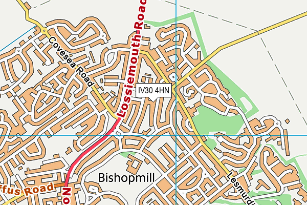 IV30 4HN map - OS VectorMap District (Ordnance Survey) IV30 4HN map - OS VectorMap District (Ordnance Survey)
