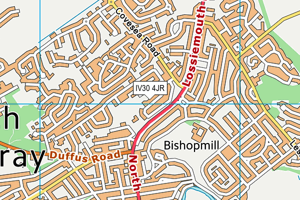 IV30 4JR map - OS VectorMap District (Ordnance Survey) IV30 4JR map - OS VectorMap District (Ordnance Survey)