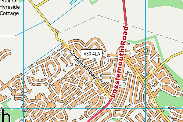 IV30 4LA map - OS VectorMap District (Ordnance Survey) IV30 4LA map - OS VectorMap District (Ordnance Survey)