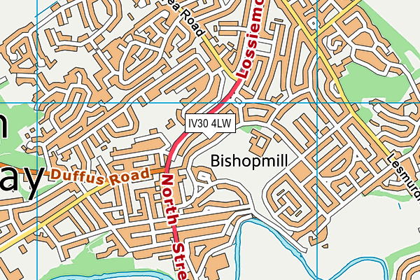 IV30 4LW map - OS VectorMap District (Ordnance Survey) IV30 4LW map - OS VectorMap District (Ordnance Survey)