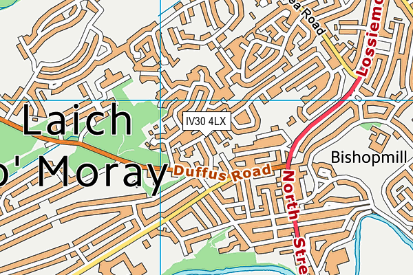 IV30 4LX map - OS VectorMap District (Ordnance Survey) IV30 4LX map - OS VectorMap District (Ordnance Survey)