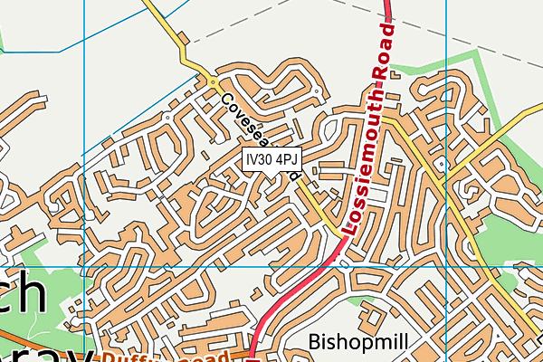 IV30 4PJ map - OS VectorMap District (Ordnance Survey) IV30 4PJ map - OS VectorMap District (Ordnance Survey)