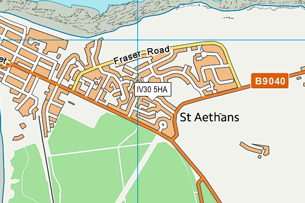 IV30 5HA map - OS VectorMap District (Ordnance Survey) IV30 5HA map - OS VectorMap District (Ordnance Survey)