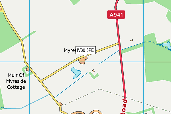 IV30 5PE map - OS VectorMap District (Ordnance Survey) IV30 5PE map - OS VectorMap District (Ordnance Survey)