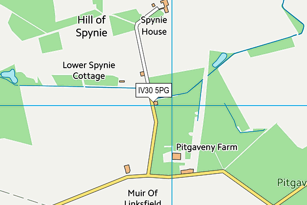IV30 5PG map - OS VectorMap District (Ordnance Survey)