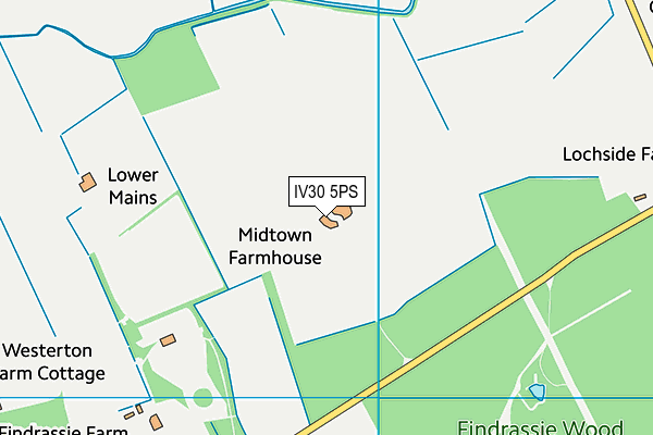 IV30 5PS map - OS VectorMap District (Ordnance Survey) IV30 5PS map - OS VectorMap District (Ordnance Survey)