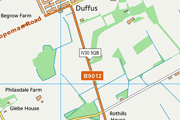 IV30 5QB map - OS VectorMap District (Ordnance Survey) IV30 5QB map - OS VectorMap District (Ordnance Survey)