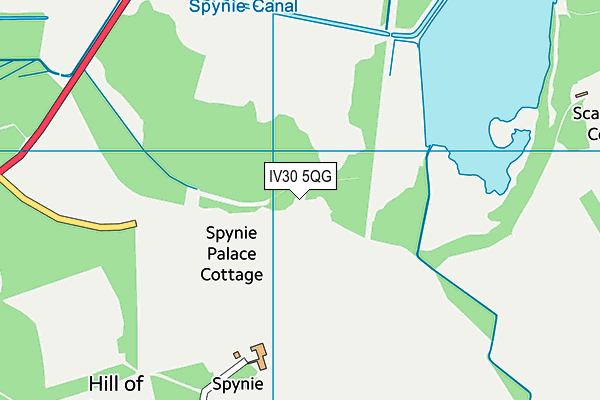 IV30 5QG map - OS VectorMap District (Ordnance Survey) IV30 5QG map - OS VectorMap District (Ordnance Survey)