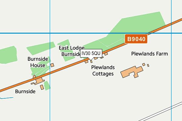 IV30 5QU map - OS VectorMap District (Ordnance Survey) IV30 5QU map - OS VectorMap District (Ordnance Survey)
