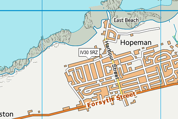 IV30 5RZ map - OS VectorMap District (Ordnance Survey) IV30 5RZ map - OS VectorMap District (Ordnance Survey)