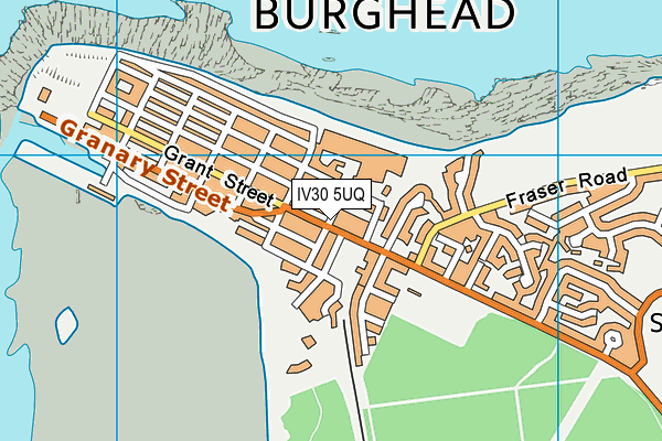 IV30 5UQ map - OS VectorMap District (Ordnance Survey)