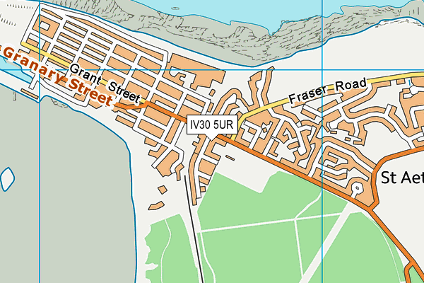 IV30 5UR map - OS VectorMap District (Ordnance Survey) IV30 5UR map - OS VectorMap District (Ordnance Survey)