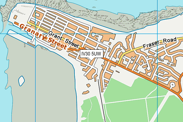 IV30 5UW map - OS VectorMap District (Ordnance Survey) IV30 5UW map - OS VectorMap District (Ordnance Survey)