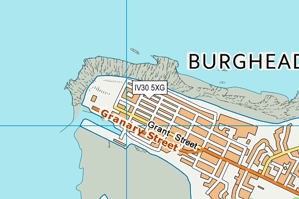 IV30 5XG map - OS VectorMap District (Ordnance Survey)