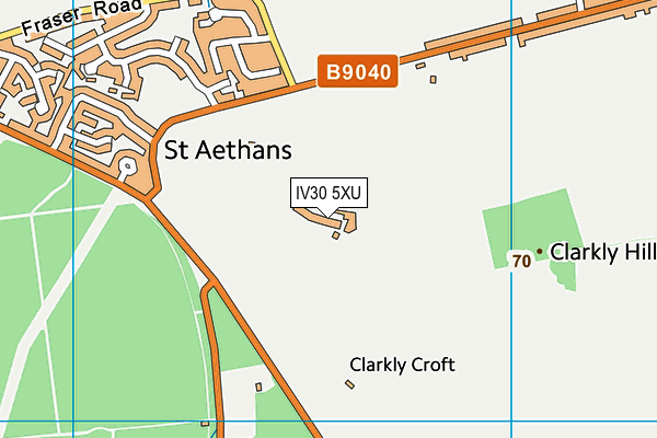 IV30 5XU map - OS VectorMap District (Ordnance Survey) IV30 5XU map - OS VectorMap District (Ordnance Survey)