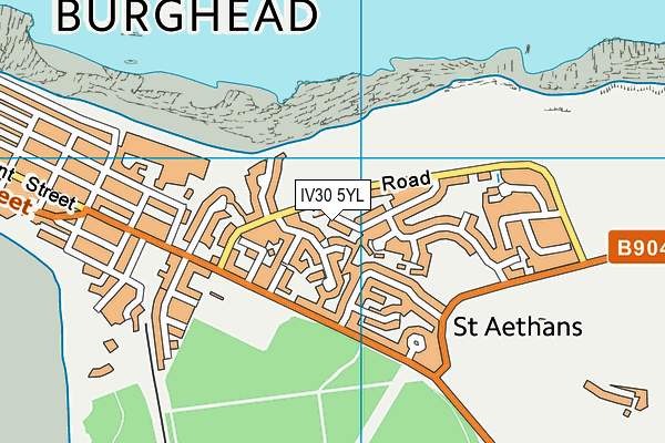IV30 5YL map - OS VectorMap District (Ordnance Survey) IV30 5YL map - OS VectorMap District (Ordnance Survey)