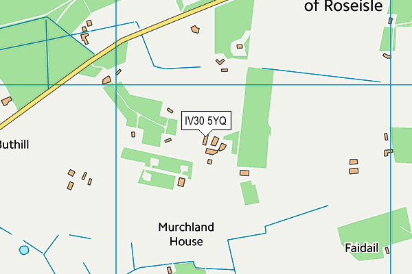 IV30 5YQ map - OS VectorMap District (Ordnance Survey) IV30 5YQ map - OS VectorMap District (Ordnance Survey)