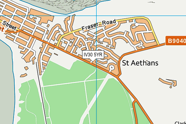 IV30 5YR map - OS VectorMap District (Ordnance Survey) IV30 5YR map - OS VectorMap District (Ordnance Survey)